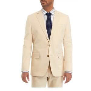 NWT B By Brooks Brothers Cotton Classic Fit Sport Coat Jacket Mens 50R Beige
